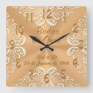 Cinquantième horloges d'anniversaire d'ordres