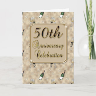 cinquantième Invitation de fête d'anniversaire