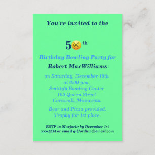 cinquantième Invitation heureuse de partie de