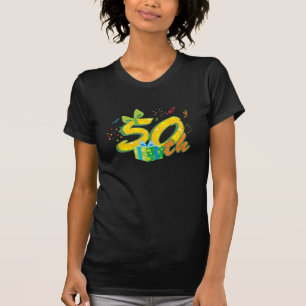 cinquantième Le T-shirt des femmes d'anniversaire