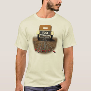 cinquantième T-shirt d'anniversaire de mariage