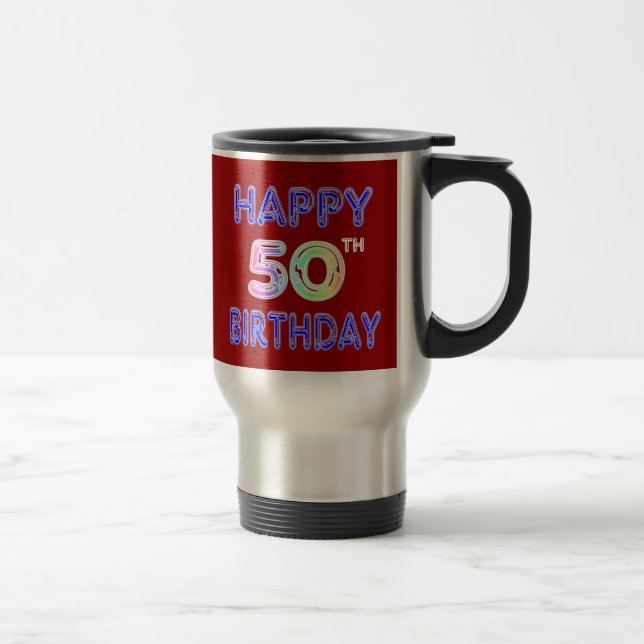 Cinquantième tasses heureuses de tasse et de (Droit)