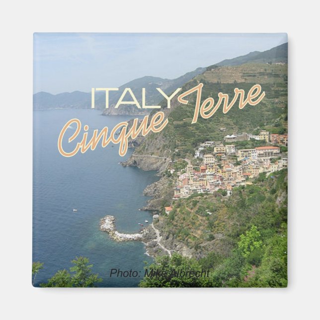 Cinque Terre Italie Italia Magnets de la scène du  (Devant)