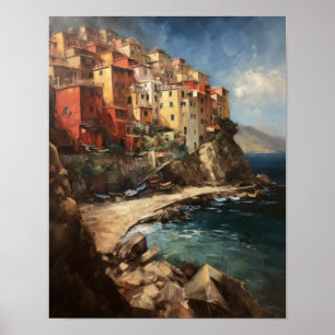 Cinque Terre Italie Paysage Art Imprimer Poster
