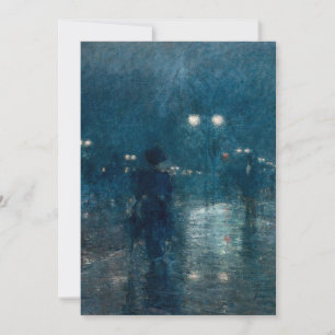 Cinquième avenue Nocturne   Childe Hassam