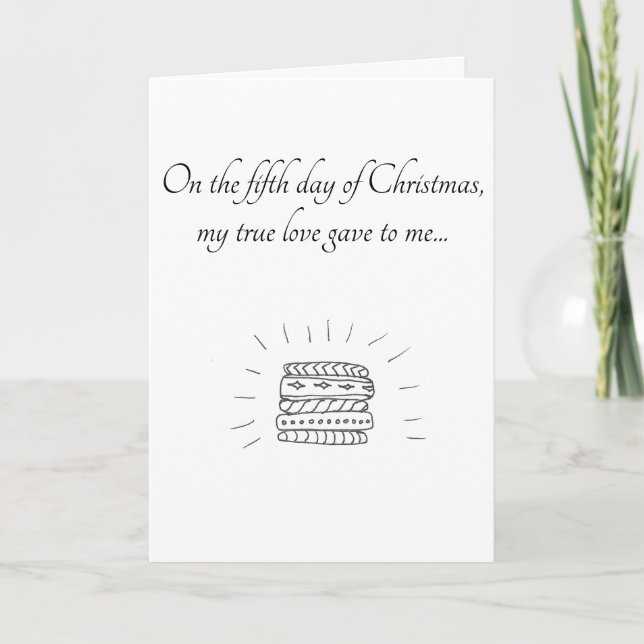 Cinquième jour de carte de Noël (Devant)