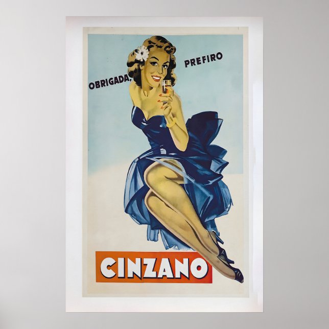 Cinzano  Vintage Advertising Poster 1 (Devant)