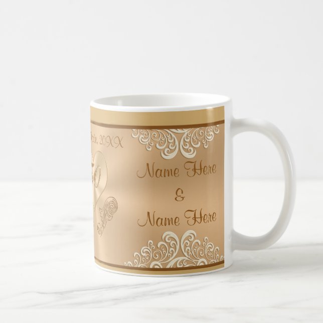 Ciquantième tasse bon marché PERSONNALISÉE de (Droite)