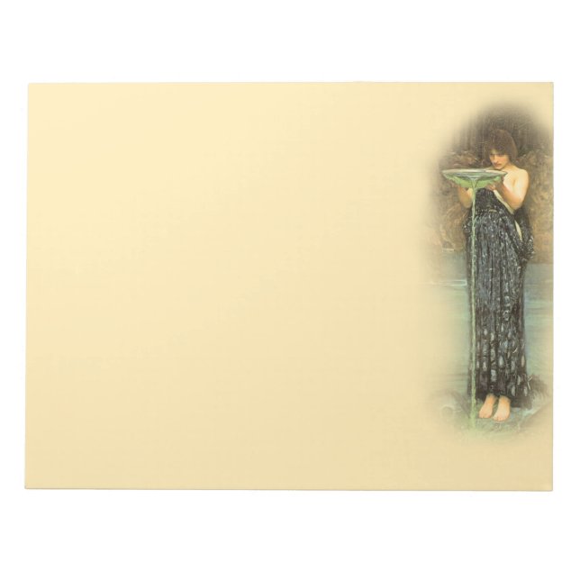 Circe Invidiosa bloc-notes préraphaélite 11X8.5 po (Devant)