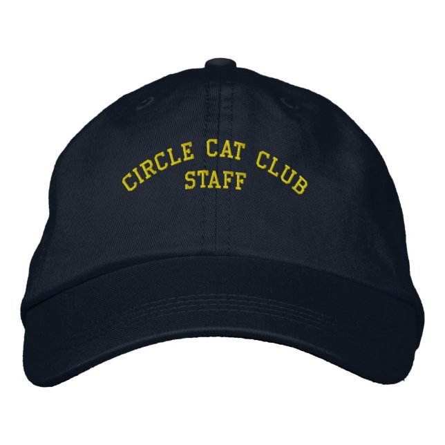 Circle Cat Club Casquette du personnel (Devant)
