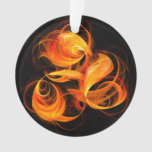 Circle en arc-de-feu en acrylique Art Abstrait (devant)