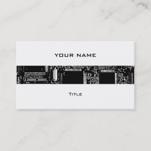 Circuit B & W 2 bande carte de visite blanc arrièr