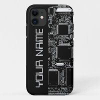 Circuit B & W 2 "Nom" coque iphone côté noir