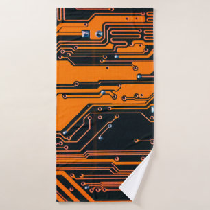 Circuit board. Electronic computer hardware techno