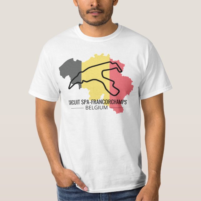 Circuit Francorchamps For Formula 1 fans T-Shirt (Devant)