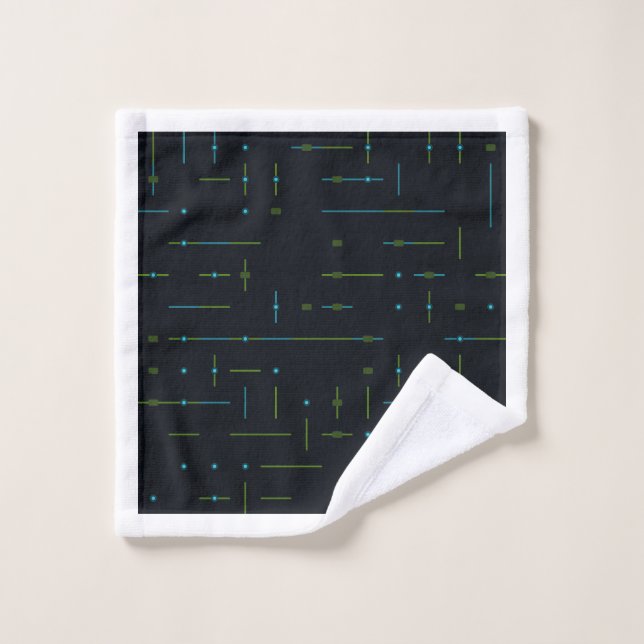 Circuit imprimé de technologie, motif sans couture (Gant de toilette)