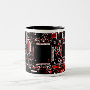 Circuit Red 2 mug
