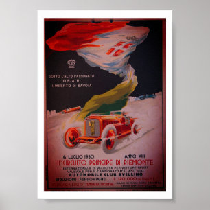 Circuito Avellino - Poster vintage de 1930