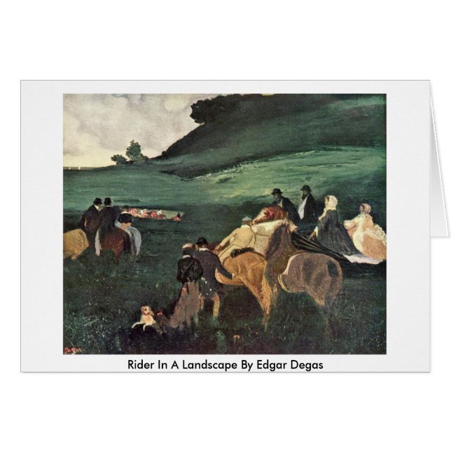 Circuits Dans Un Paysage Par Edgar Degas (Devant horizontal)
