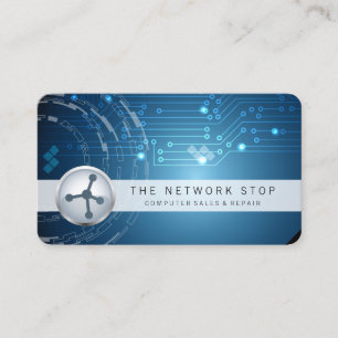 Circuits électroniques Carte de visite informatiqu