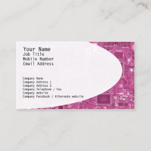 Circuits électroniques Carte de visite rouge