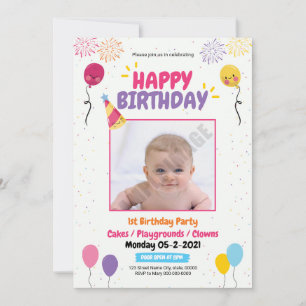 Circulaire d'anniversaire   Invitation