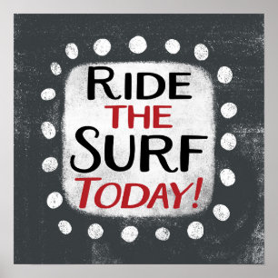 Circuler Le Surf Aujourd'Hui Poster Wall Art