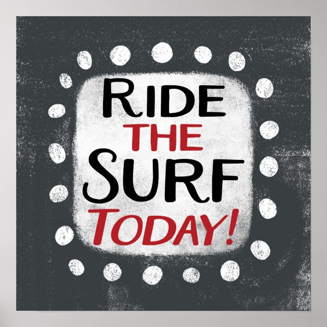 Circuler Le Surf Aujourd'Hui Poster Wall Art (Devant)