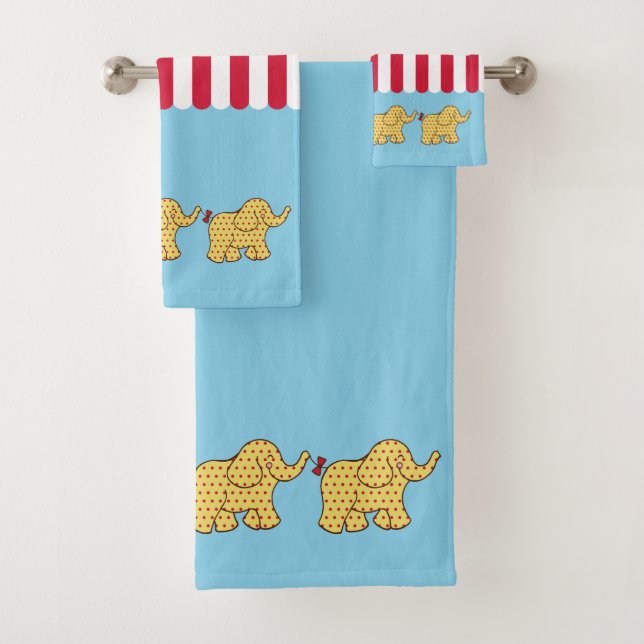 Circus Bathroom Towel Set (En situation)