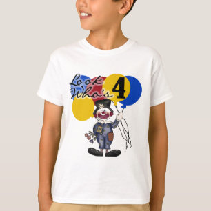 Circus Clown 4e Anniversaire Tshirts et cadeaux