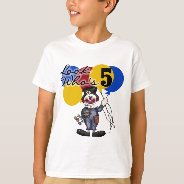 Circus Clown 5e Anniversaire Tshirts et cadeaux (Devant)