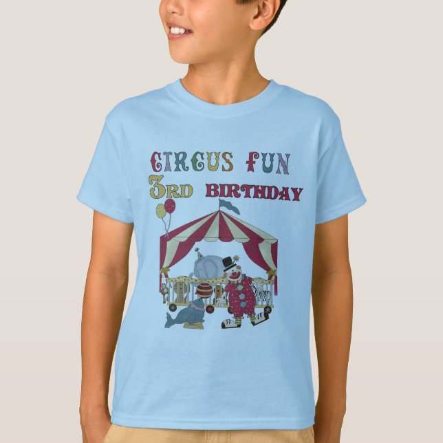 Cirque 3e Anniversaire Tshirts et cadeaux (Devant)