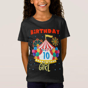 Cirque Carnaval Fille Thème Correspondant T-Shirt