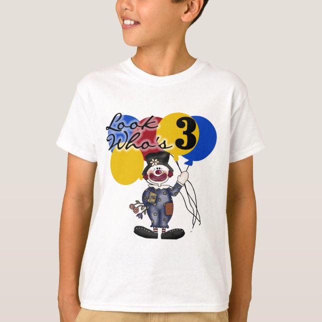 Cirque Clown 3e Anniversaire Tshirts et cadeaux (Devant)