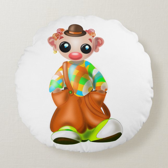Cirque Coussin rond Little Clown (Devant)