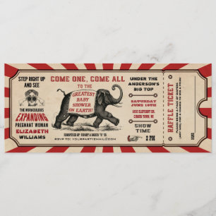 Cirus Baby shower Billets Invitations Raffin
