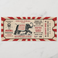 Cirus Birthday Party Invitations Raffle