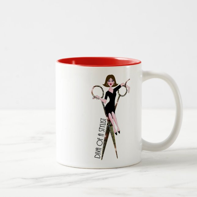 Cisaillement DIVA - Styliste de cheveux DIVA Mug à (Droit)
