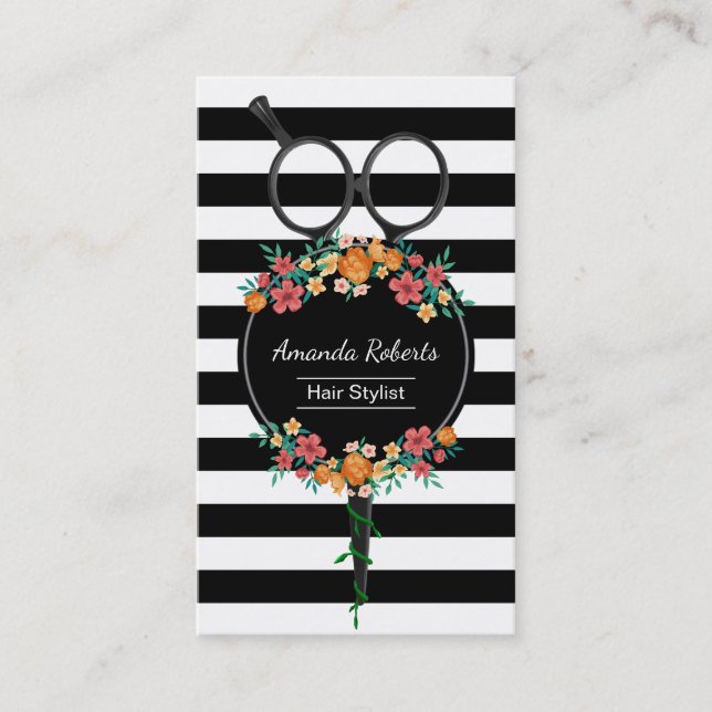 Ciseaux de coiffeur et rendez-vous moderne de (Devant)