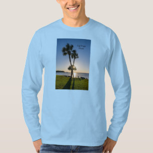 Ciseaux de palmier Silhouette Longues T-shirt