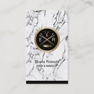 Ciseaux d'or de coiffeur et rendez-vous de peigne