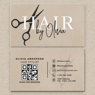 Ciseaux Neutres en Suède Code QR Carte de Visite C