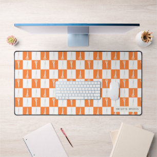 Ciseaux Rétro Orange à Carreaux Nom Personnalisé G