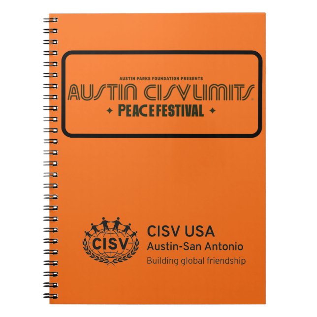 CISV Austin CISV limite le Carnet de paix (Devant)