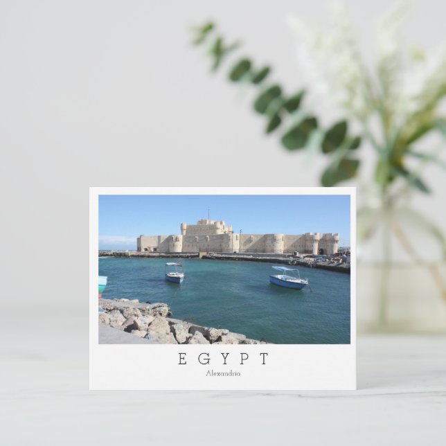 Citadelle de Qaitbay, Alexandrie, Egypte Carte pos (Debout devant)
