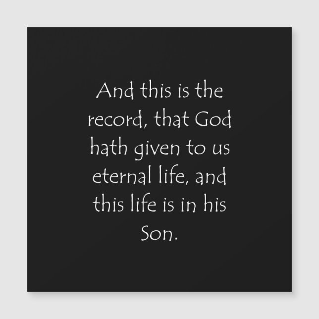 Citation 1 Jean 5 11 (Devant)