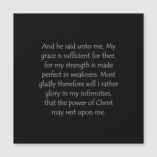 Citation 2 Corinthiens 12 9 (Devant)