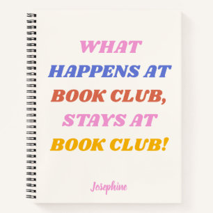 Citation amusante du club de livre Coloré Nom Jour