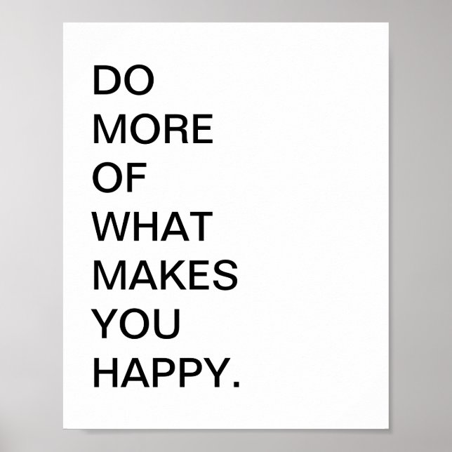 Citation Art Print Typographie Citation Poster (Devant)