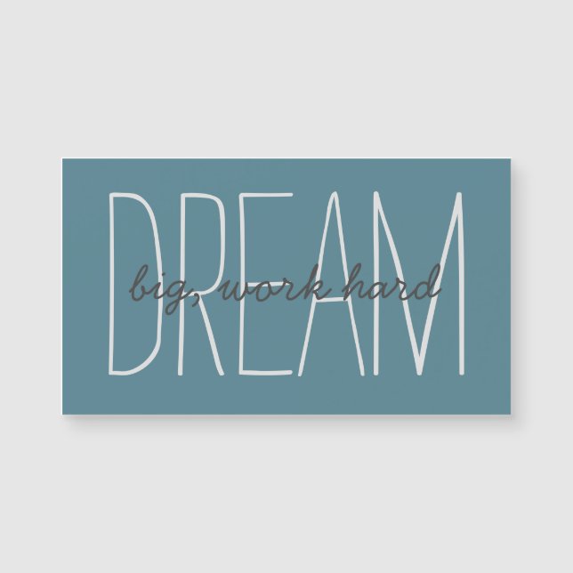 Citation Big Motivational Dream Carte magnétique m (Devant)